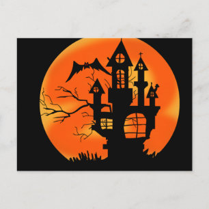 Halloween Måne Vykort