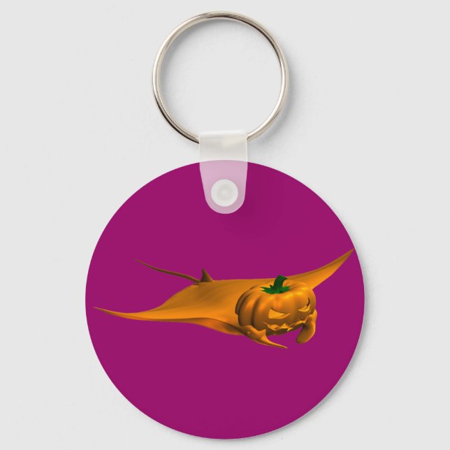 Halloween Manta Ray Nyckelring (Framsida)