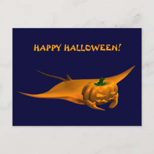Halloween Manta Ray Vykort