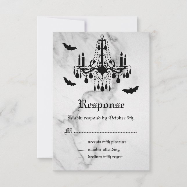 Halloween Marble OSA Kort (Framsida)