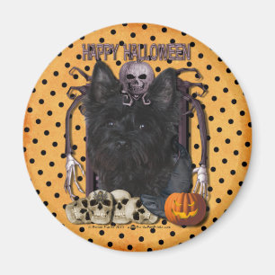 Halloween mardröm - röseTerrier - Rosco Magnet