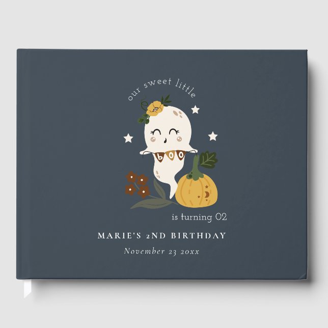 Halloween-marinen Ghost Little Boo i någon ålder Gästböcker (Framsida)