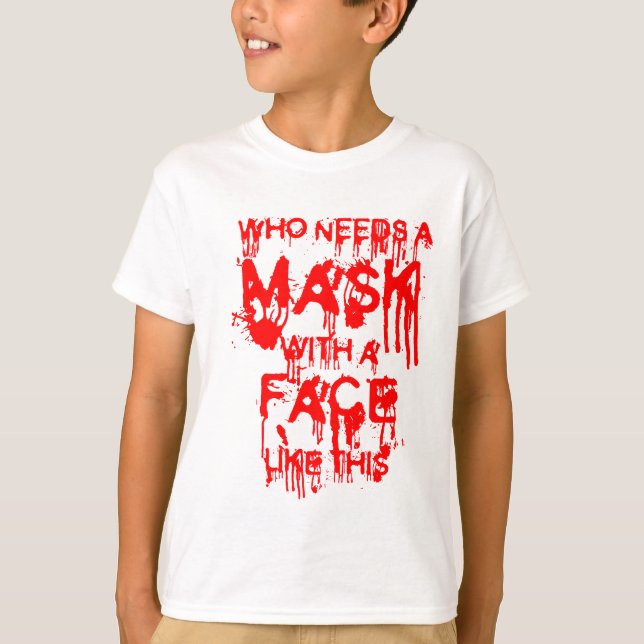 Halloween-mask Tee (Framsida)
