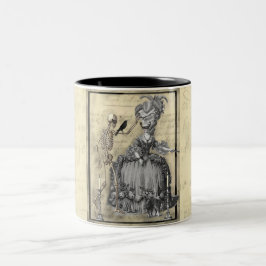 Halloween maskeradboll Två-Tonad mugg