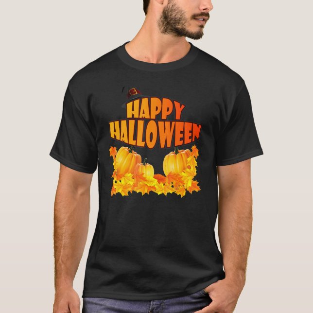 Halloween-maskeradgrafik T Shirt (Framsida)