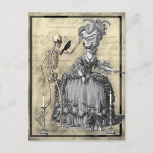 Halloween MasqueraBoll Vykort