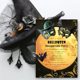 Halloween MasqueraCostume Party Inbjudningar