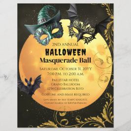 Halloween MasqueraCostume Party Reklamblad