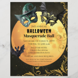 Halloween MasqueraCostume Party Reklamblad