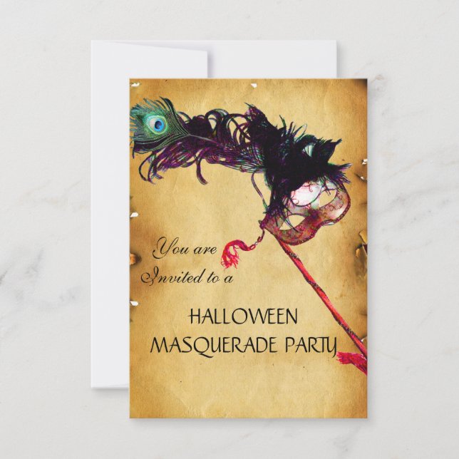 HALLOWEEN MASQUERADE PARTY, osa till parker Inbjudningar (Framsida)