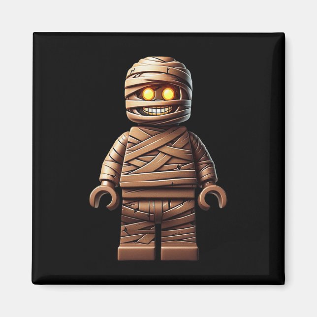 Halloween Master Builder Mummy Kids Byggande block Magnet (Framsidan)