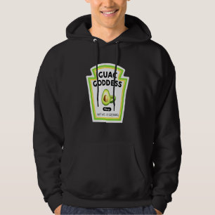 Halloween Matchande Kostym Guacamole Gudinna Flask Hoodie