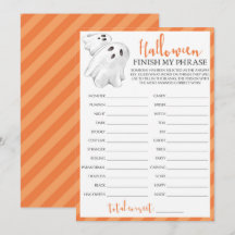 Halloween-matchen från Party Avslutar min fras