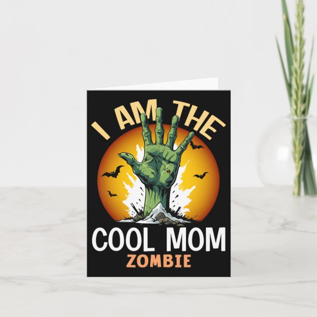 Halloween Matching Coola Mamma Zombie Costume Kort (Framsida)