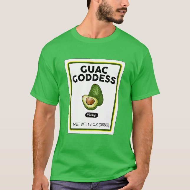 Halloween Matching Costume Guacamole Goddess Bottl T Shirt (Framsida)