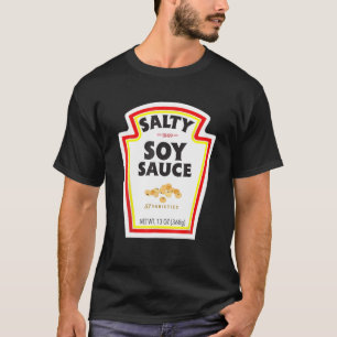 Halloween Matching Costume Salty Soy Sauce Flaska T Shirt