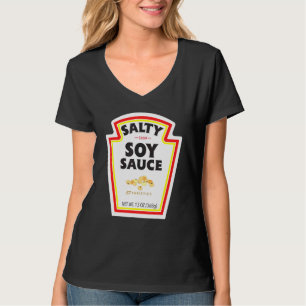 Halloween Matching Costume Salty Soy Sauce Flaska T Shirt