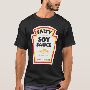 Halloween Matching Costume Salty Soy Sauce Flaska T Shirt