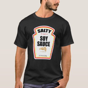 Halloween Matching Costume Salty Soy Sauce Flaska T Shirt