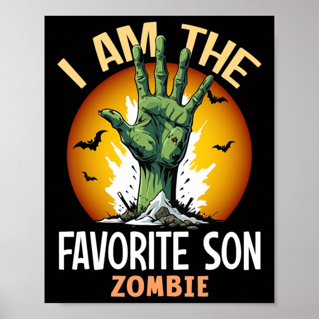 Halloween Matching Favorite Son Zombie Costume Poster (Framsidan)