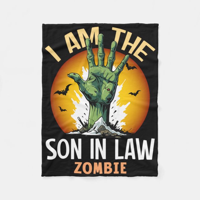 Halloween Matching Son in Law Zombie Costume Fleecefilt (Framsidan)
