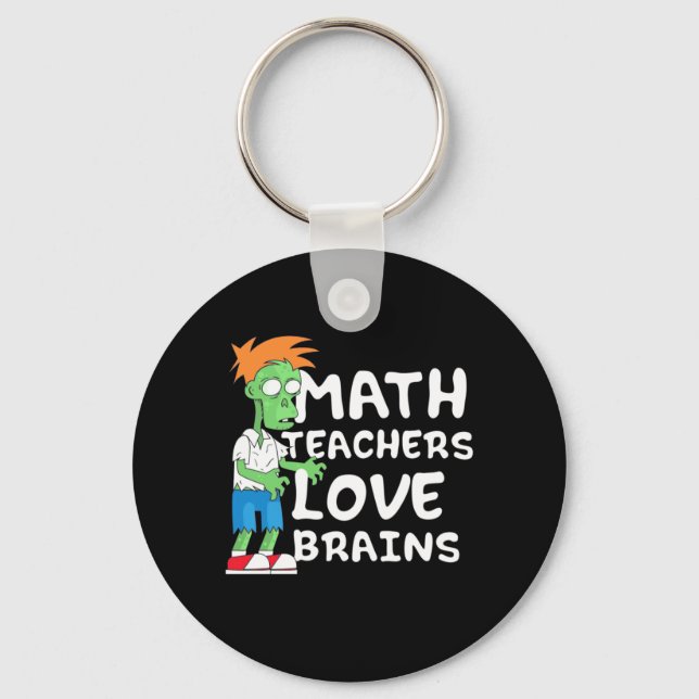 Halloween Math Teacher Kärlek Nyckelring (Framsida)