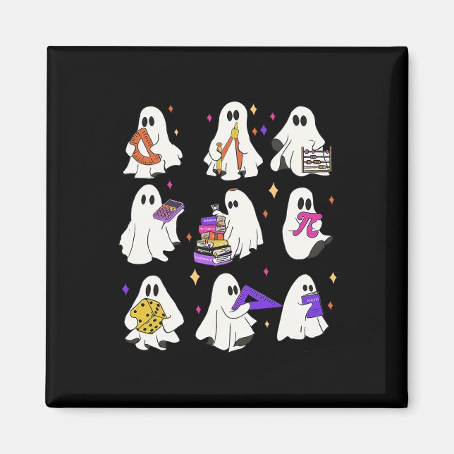 Halloween Math Teacher Magnet (Framsidan)