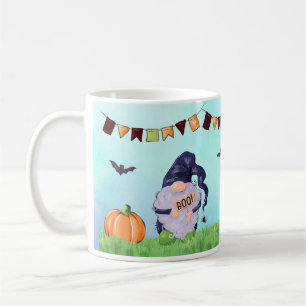Halloween med fantasifull tomte kaffemugg