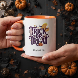 Halloween med fantasifulla spöken  mugg