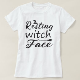 Halloween med häxa i vila t shirt