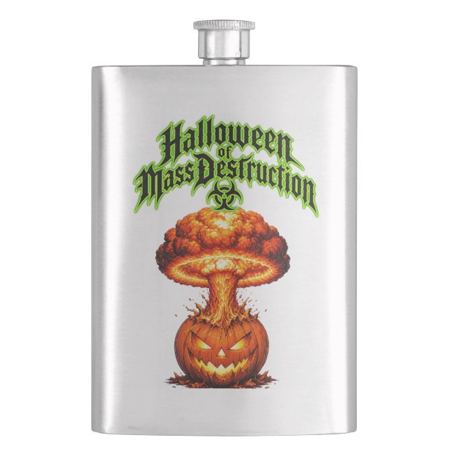 Halloween med massförstörelse Giftig Jack-o-Lykt Fickplunta (Framsidan)
