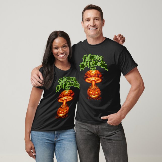 Halloween med massförstörelse Nukleär Jack-o'-Lant T Shirt (Unisex)