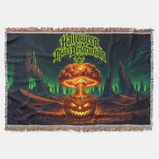 Halloween med massförstörelse Radioaktiv pumpa  Filt (Framsidan)