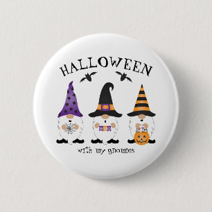 Halloween med min Gnomies Lila Orange Knapp