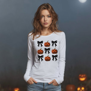 Halloween med pumpor och slingor t shirt