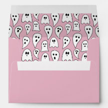 Halloween med rosa spöke