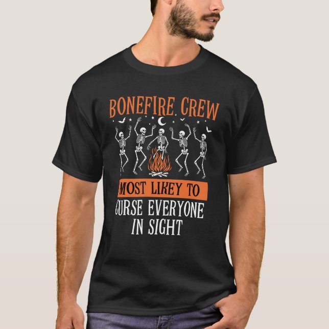 Halloween med störst sannolikhet att gruppera matc t shirt (Framsida)