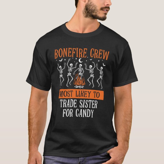 Halloween med störst sannolikhet att gruppera matc t shirt (Framsida)