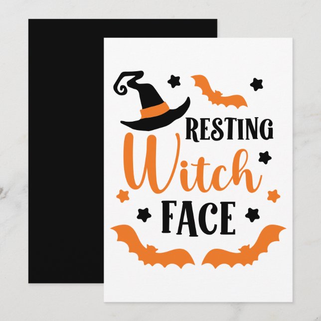 Halloween med vilorov  julkort (Fram/baksida)