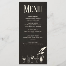 Halloween-medelhundradets moderna cocktailmeny program