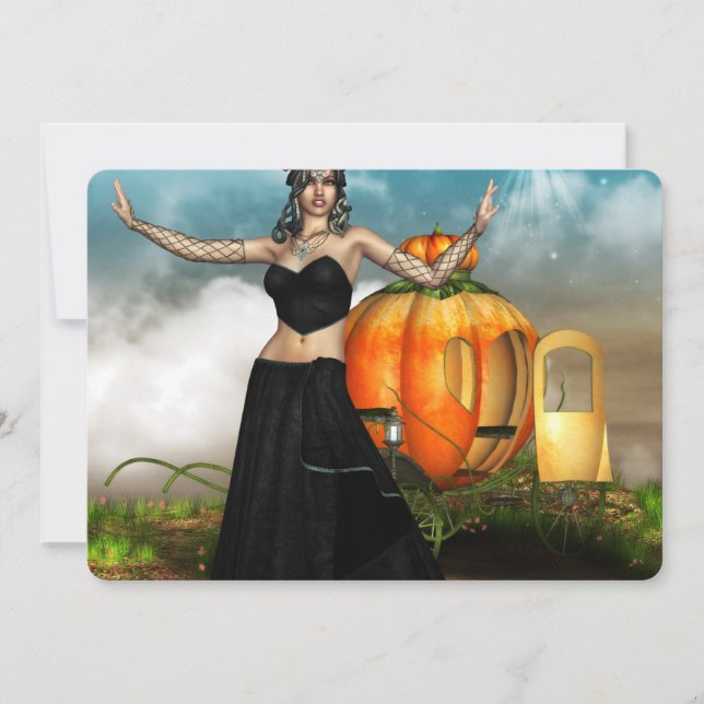 Halloween Medusa Inbjudningar (Framsida)