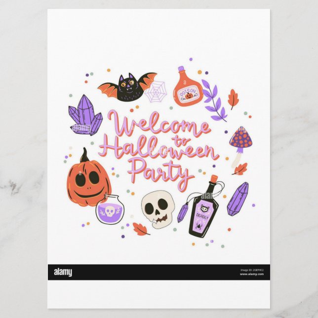 Halloween menus meny (Baksida)