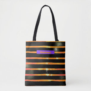 Halloween Metallic Rand Personlig Trick Treck Tygkasse