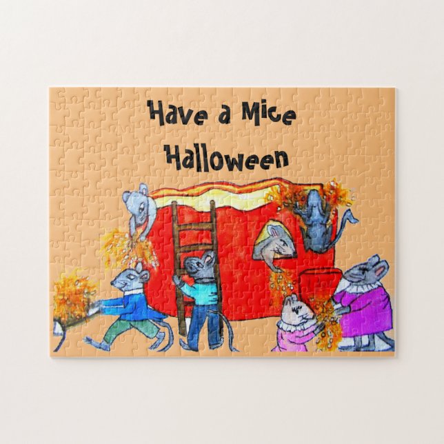HALLOWEEN MICE RENAN PUMPKIN PUSSEL (Horisontell)