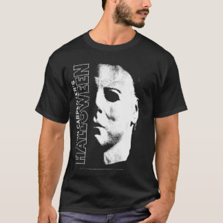 Halloween Michael Myers Large Ansikte Långärmad T Shirt