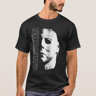 Halloween Michael Myers Large Ansikte Raglan Baseb T Shirt