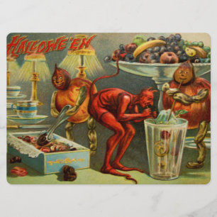 Halloween-middag Kort