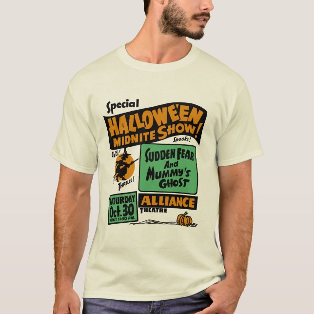 Halloween Midnite Show 1953 Tee Shirt (Framsida)