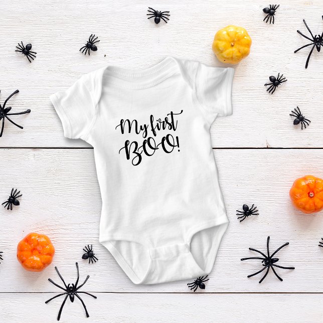 Halloween min första boo! t shirt (Halloween My First Boo! Baby Bodysuit)
