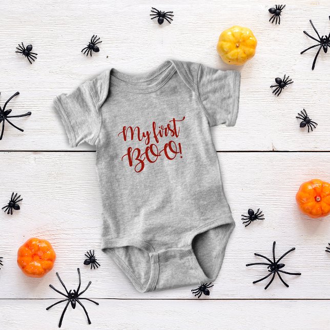 Halloween Min Första Bu! T Shirt (Halloween My First Boo! Baby Bodysuit)